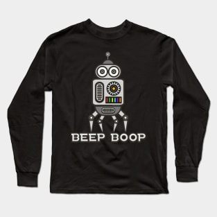 Beep Boop Robot Long Sleeve T-Shirt